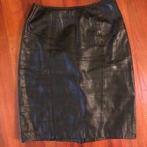 Vintage Leather mini skirt - sz 0